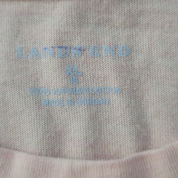 Ladies Lands End Long Sleeve Pink T-shirt XL -18, Pre-Owned in Nice Condition - Picture 4 of 11